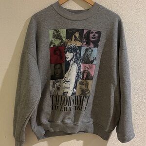 Taylor Swift The Eras Tour Grey Crewneck